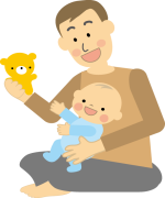 パパと赤ちゃん