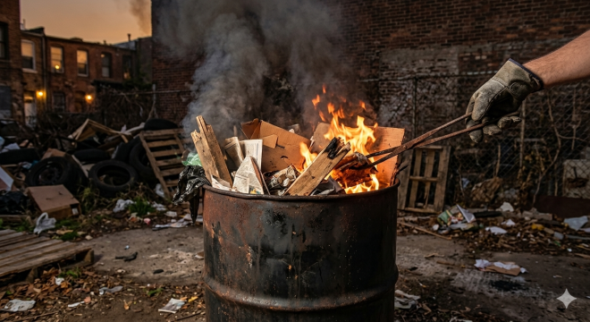 ドラム缶等による焼却（禁止）
