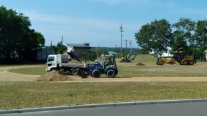 豊成建設グラウンド整備