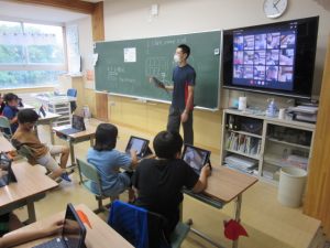 3年タブレット接続指導