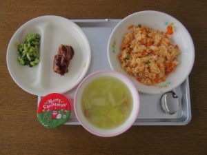 給食クリスマスメニュー