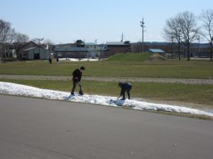 6年雪割り