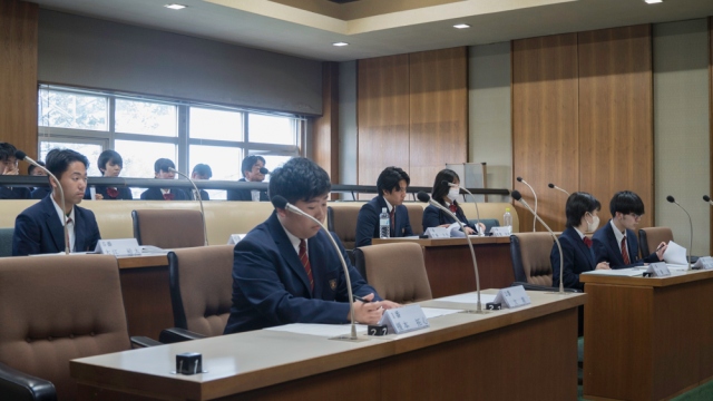 高校生の声を町政に